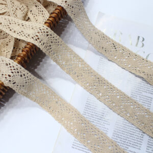 cluny crocheted cotton lace trim – 3.5cm, natural cotton