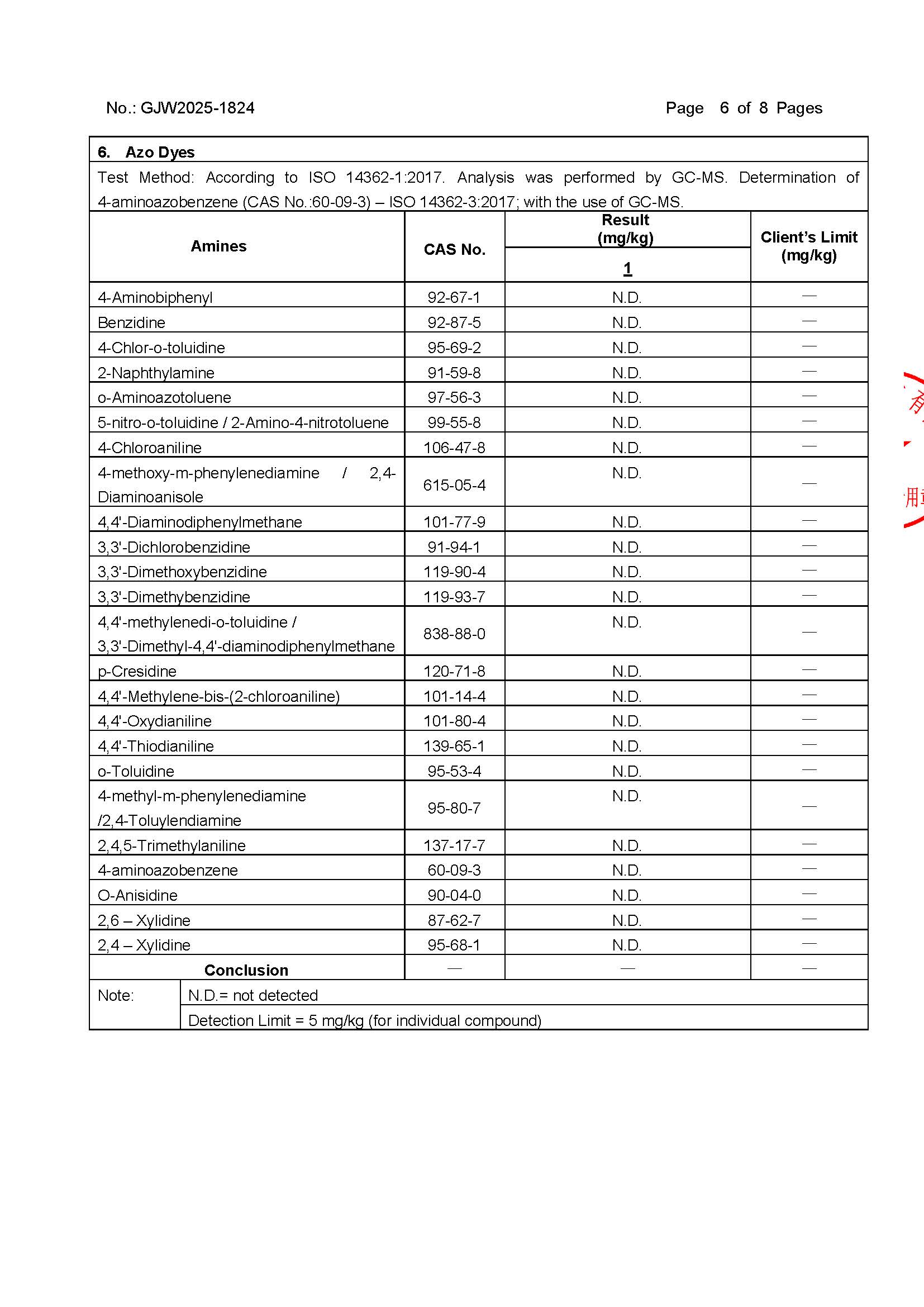 刺绣产品检测报告 页面 6
